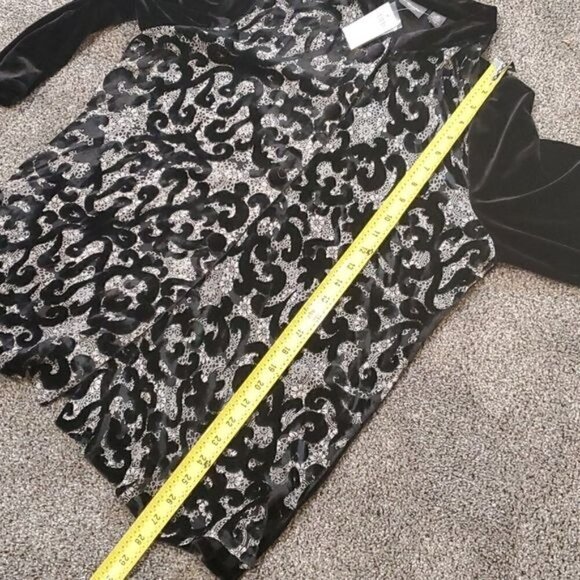 Travels collection by Chico’s sz 2 =12 velvet patchwork jacket button up - Picture 8 of 11